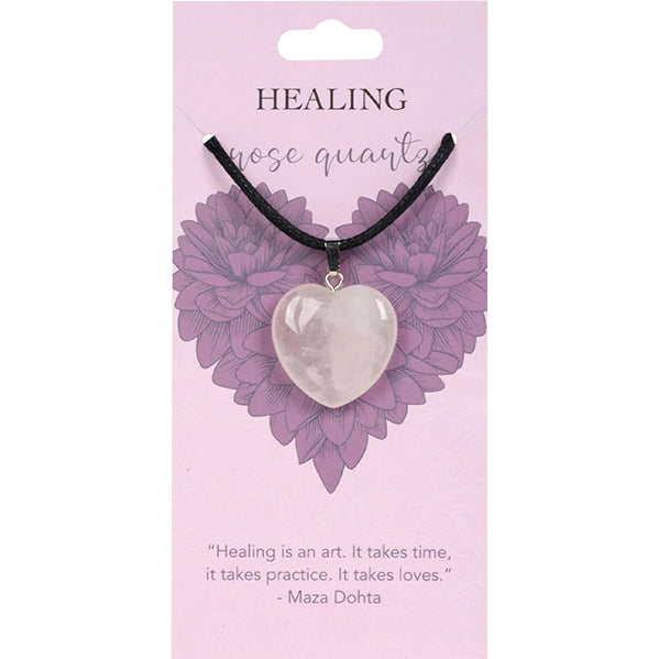Heart Pendants: Healing (Rose Quartz)