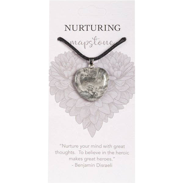 Heart Pendants: Nurturing (Map Stone Jasper)