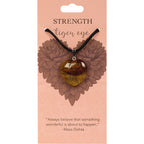 Heart Pendants: Strength (Tiger Eye)