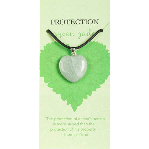 Heart Pendants: Protection (Green Jade)