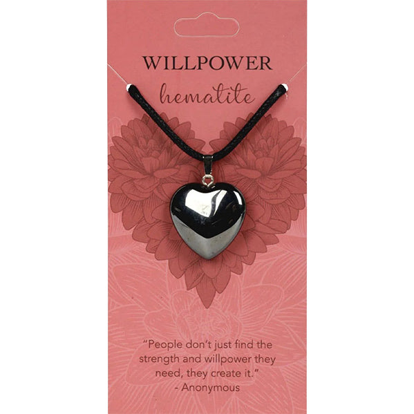 Heart Pendants: Willpower (Hematite)