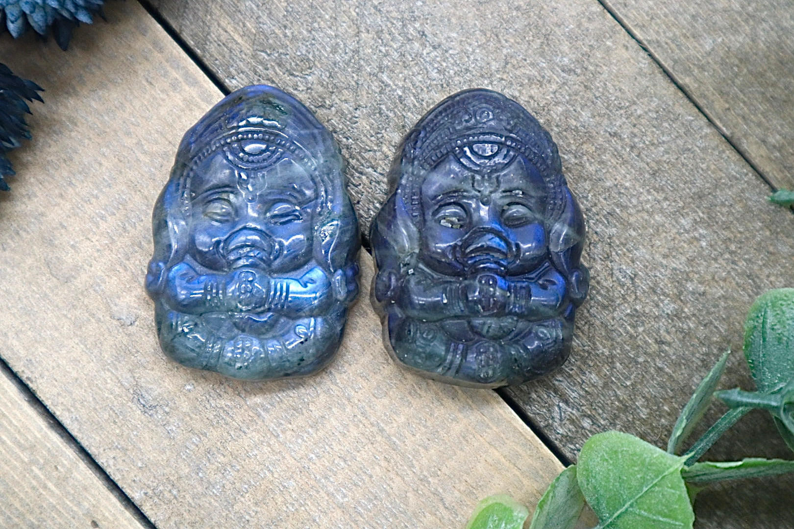 Labradorite Baby Ganesha
