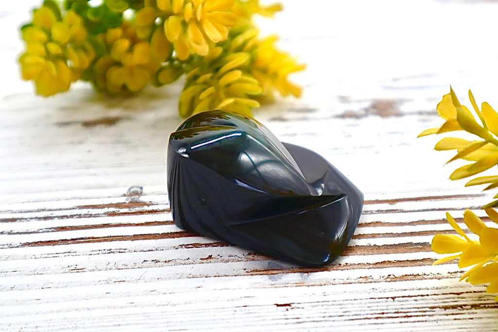 Rainbow Obsidian Heart