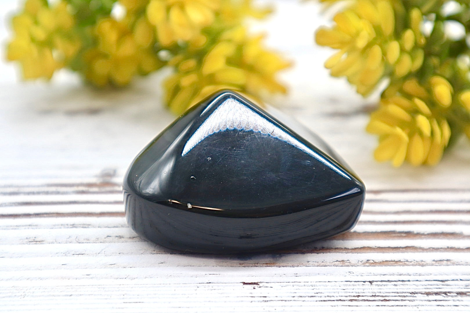 Rainbow Obsidian Heart