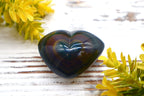 Rainbow Obsidian Heart