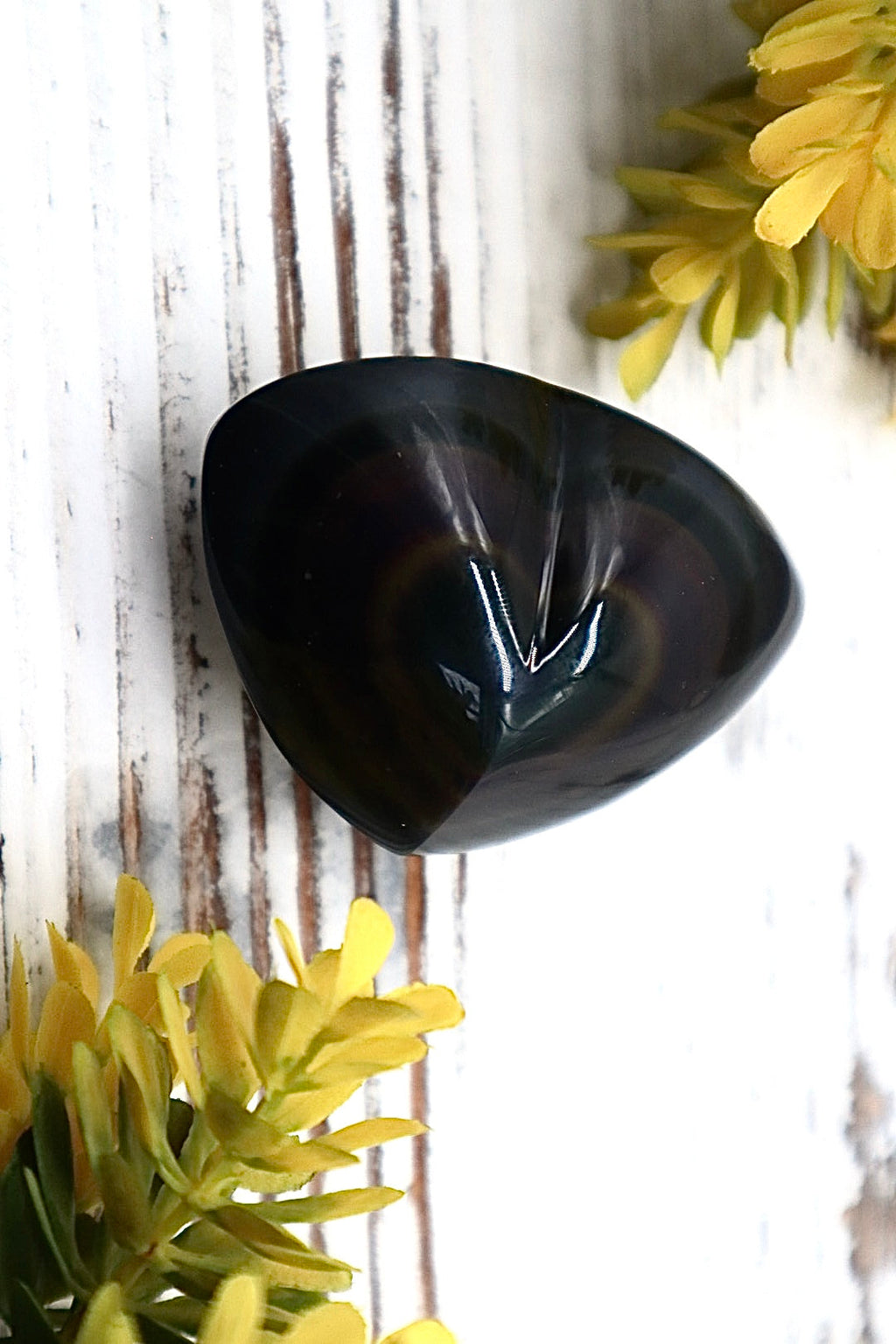 Rainbow Obsidian Heart