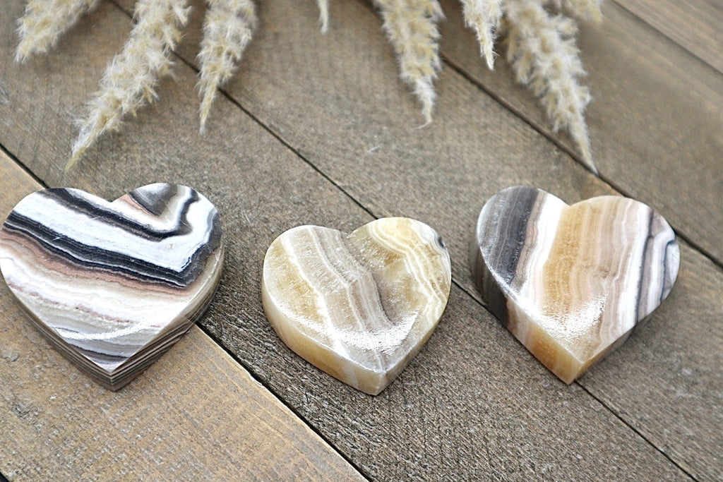 Banded Onyx Heart