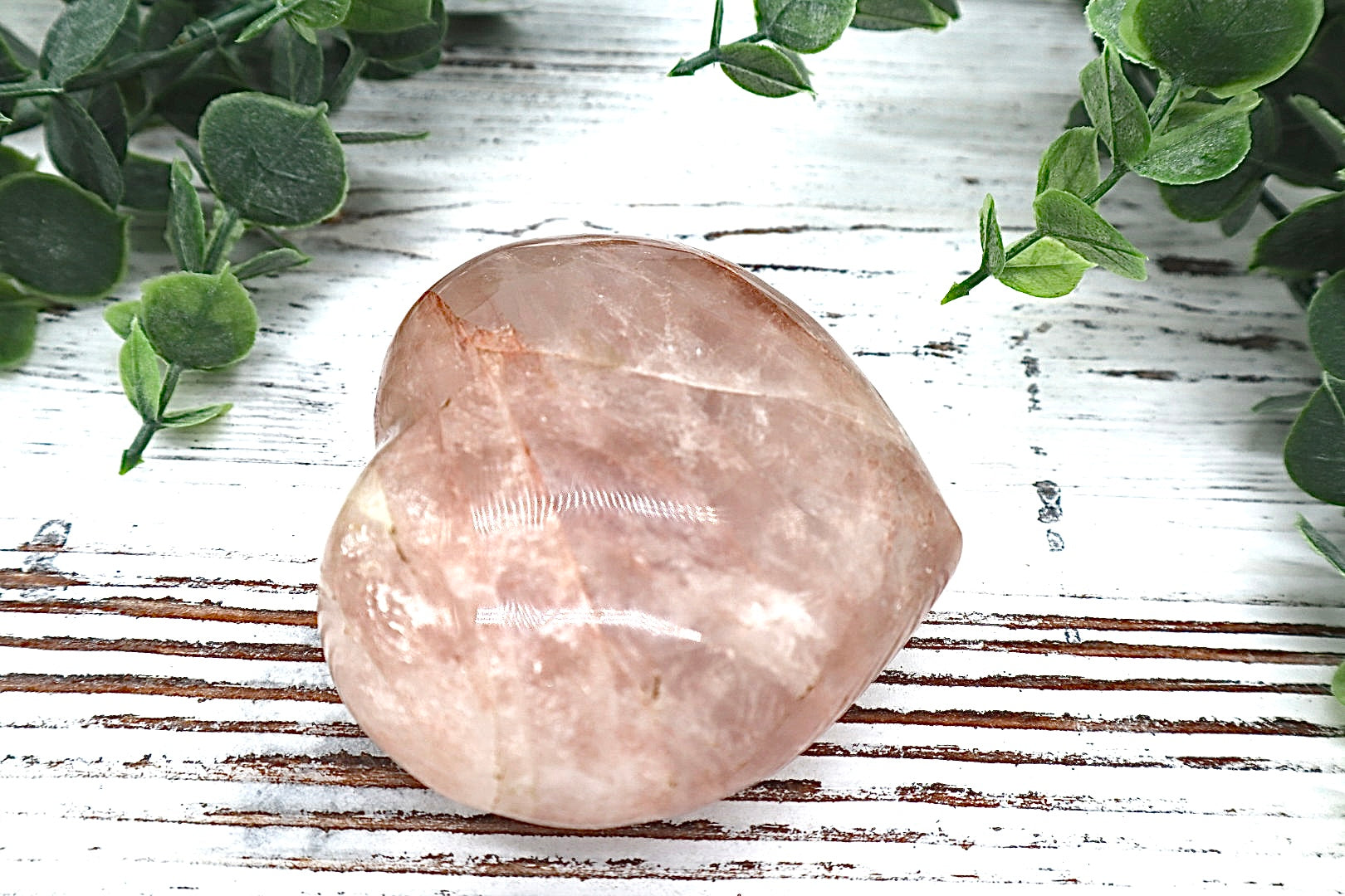 Hematoid Quartz Heart