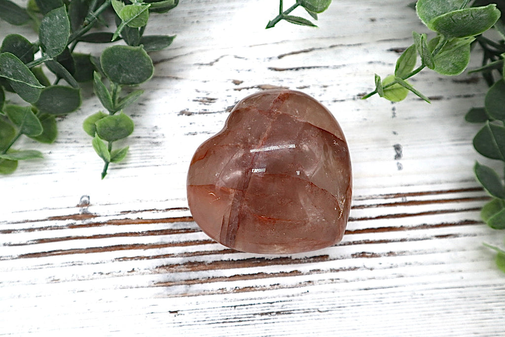 Hematoid Quartz Heart