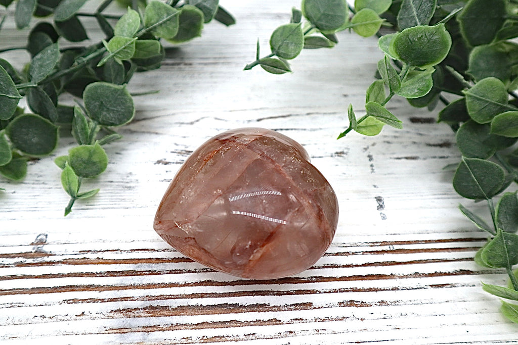 Hematoid Quartz Heart