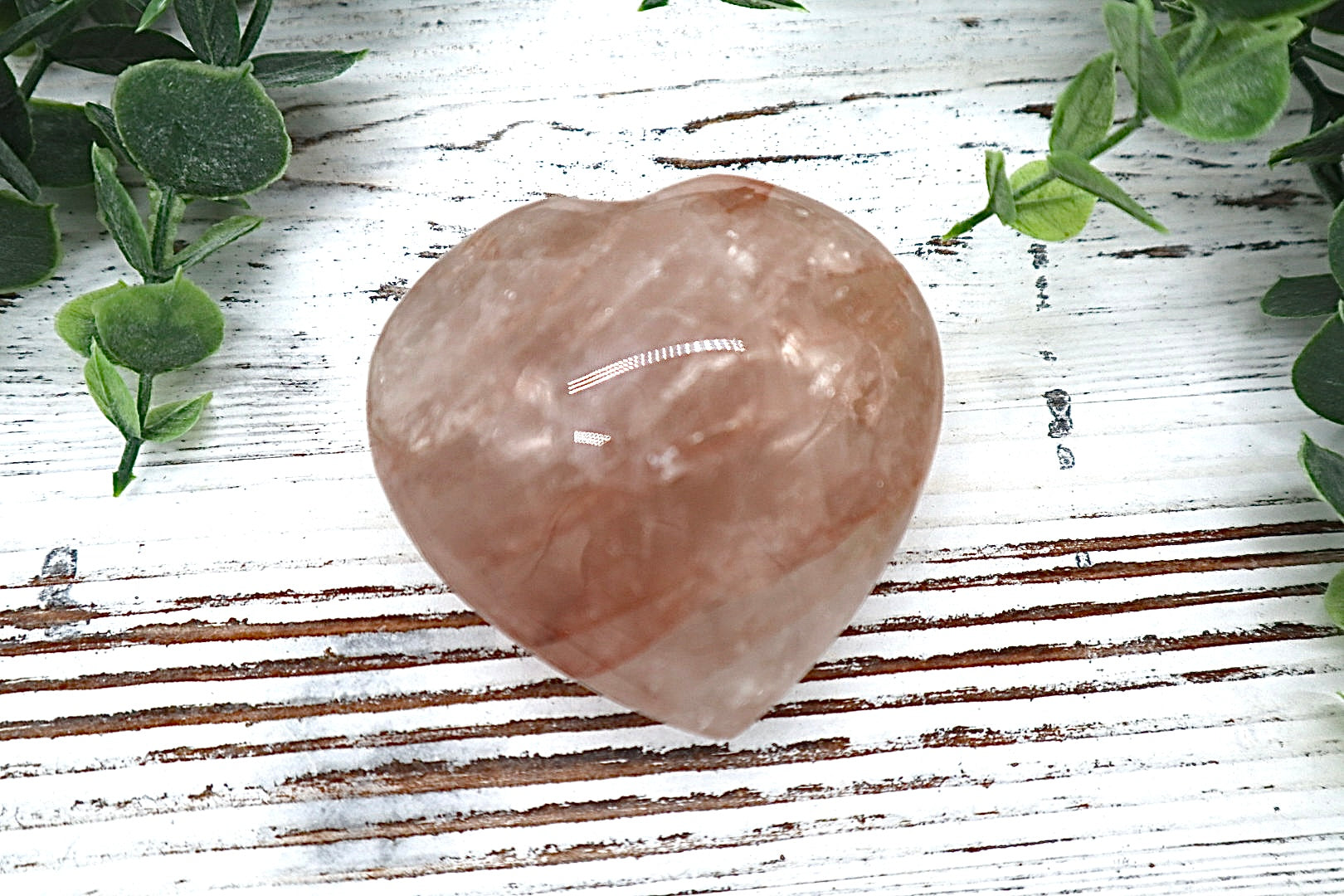 Hematoid Quartz Heart