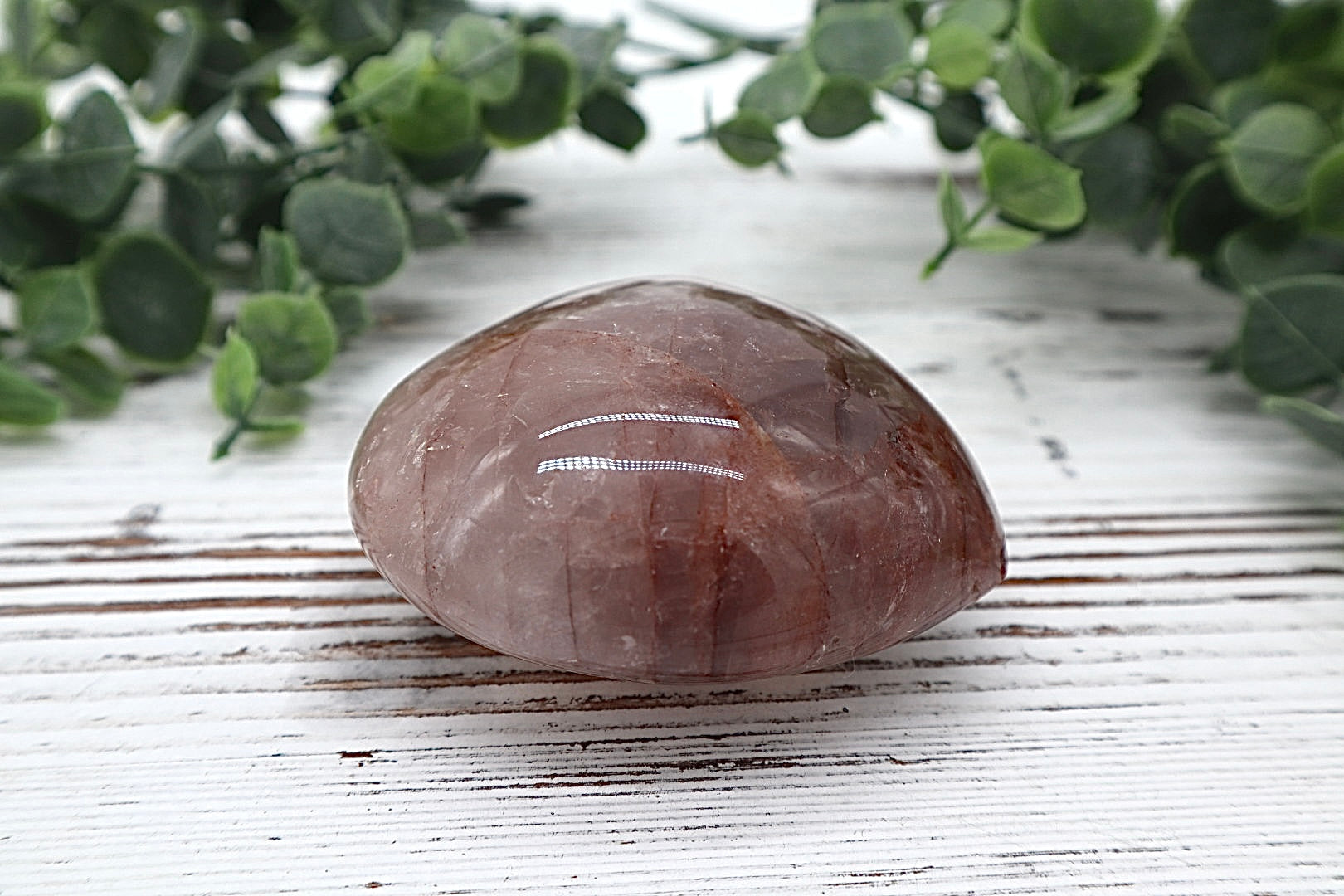 Hematoid Quartz Heart