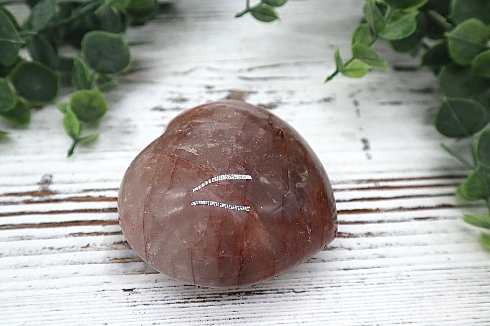 Hematoid Quartz Heart