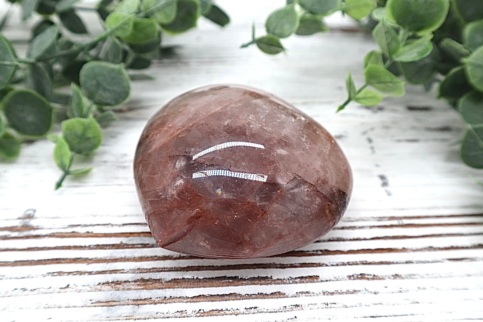 Hematoid Quartz Heart