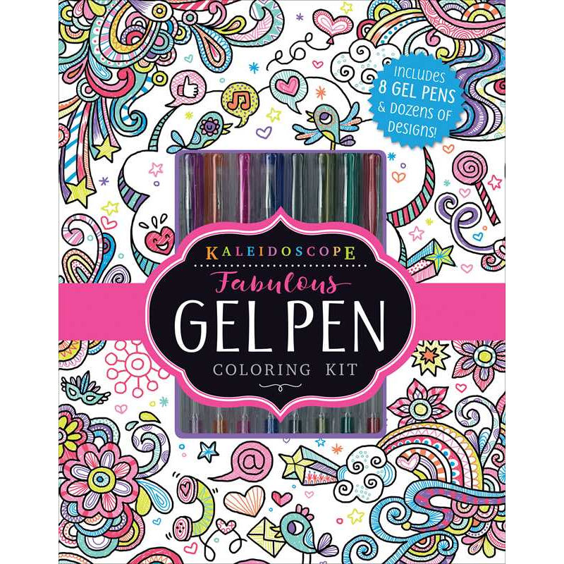 Kaleidoscope: Fabulous Gel Pen Coloring Kit by Editors of Silver Dolphin Books: Kit - Paperback 48 pages / English