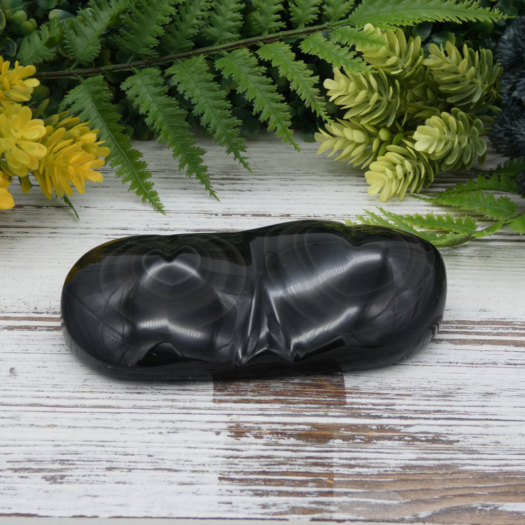 Obsidian Double Heart