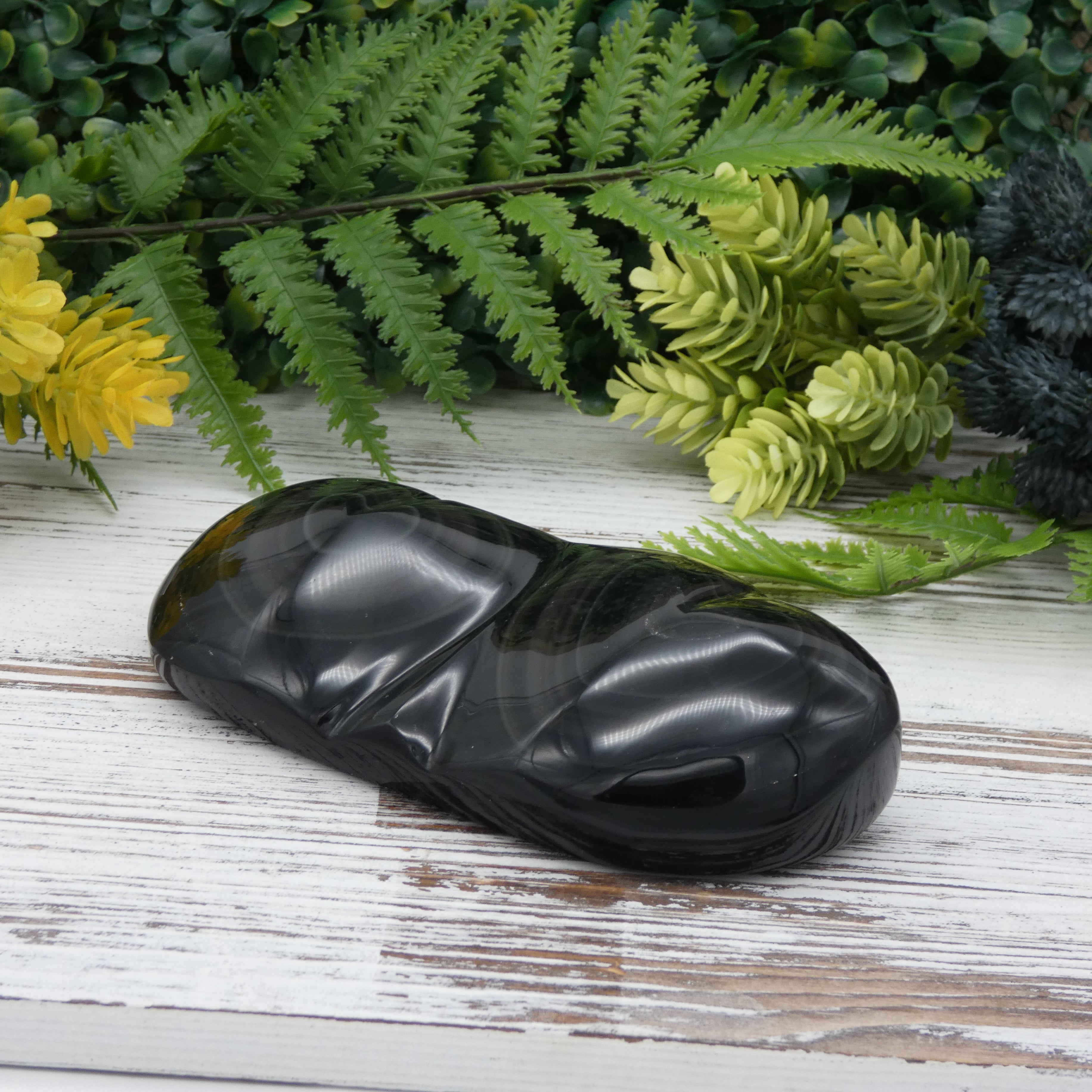 Obsidian Double Heart