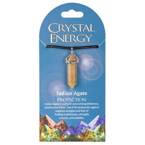 Crystal Energy Pendants: Protection (Indian Agate)