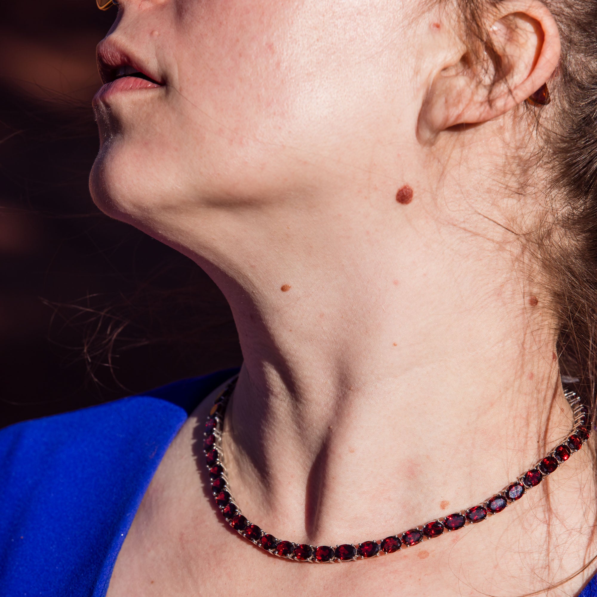 Garnet Choker Necklace