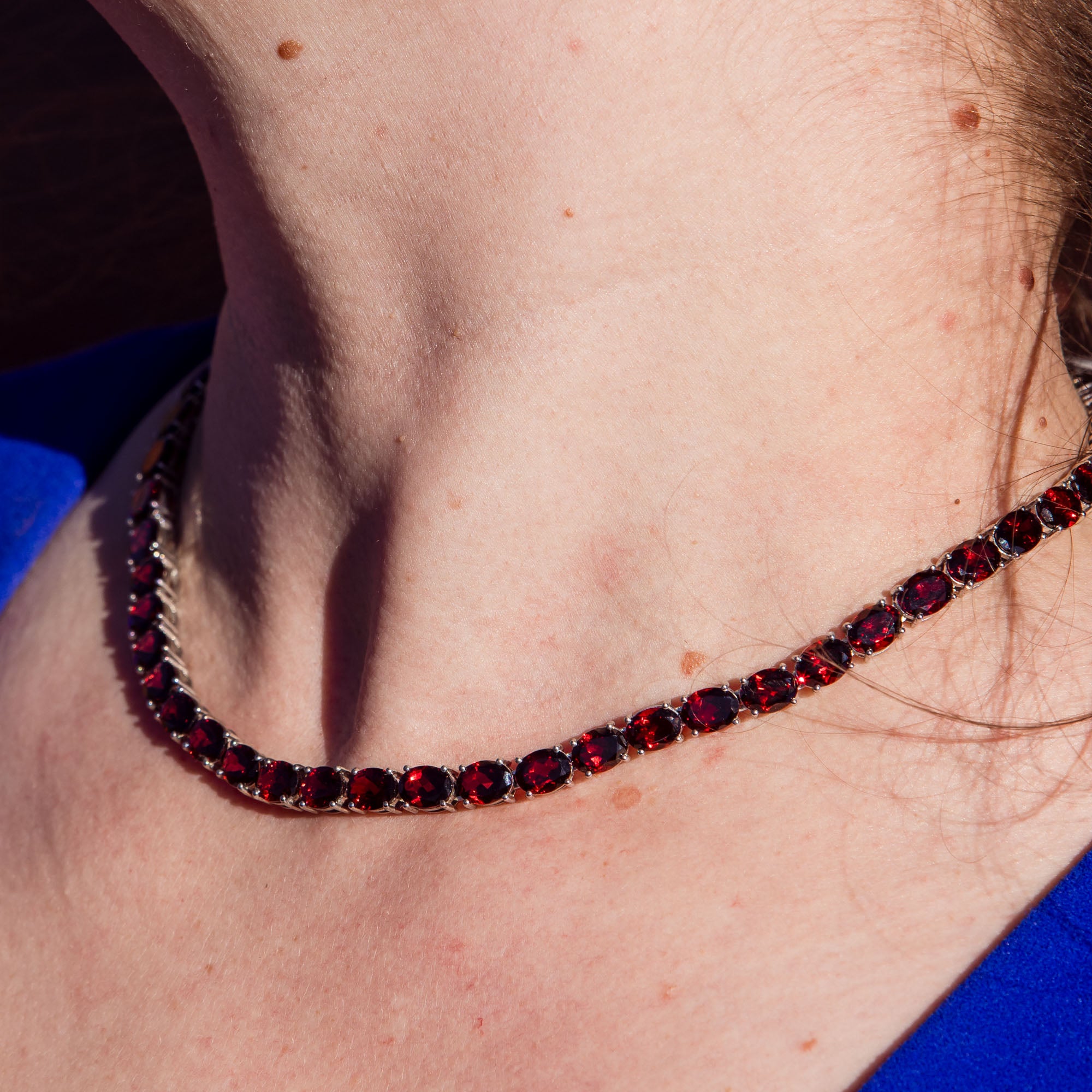 Garnet Choker Necklace