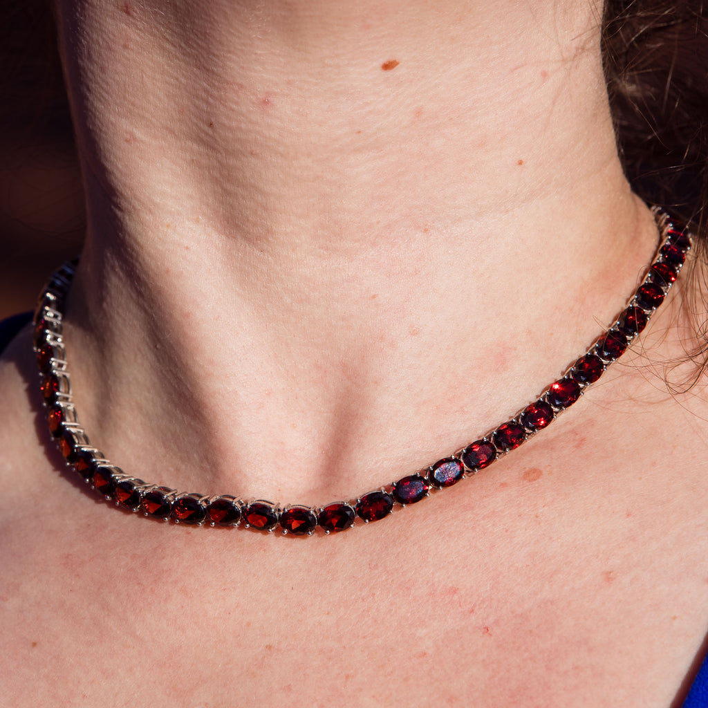 Garnet Choker Necklace