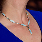 Larimar Aquamarine & Pearl Necklace