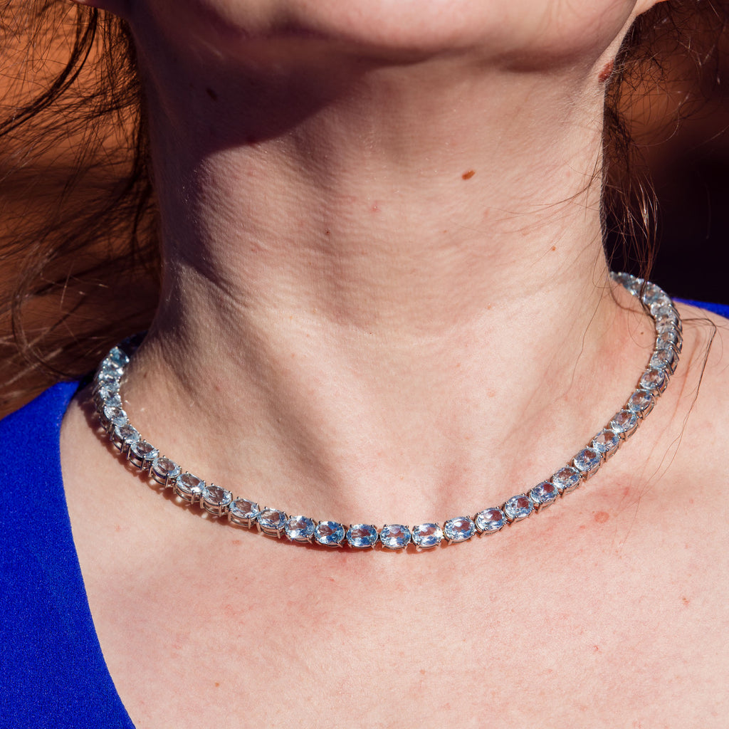 Blue Topaz Choker