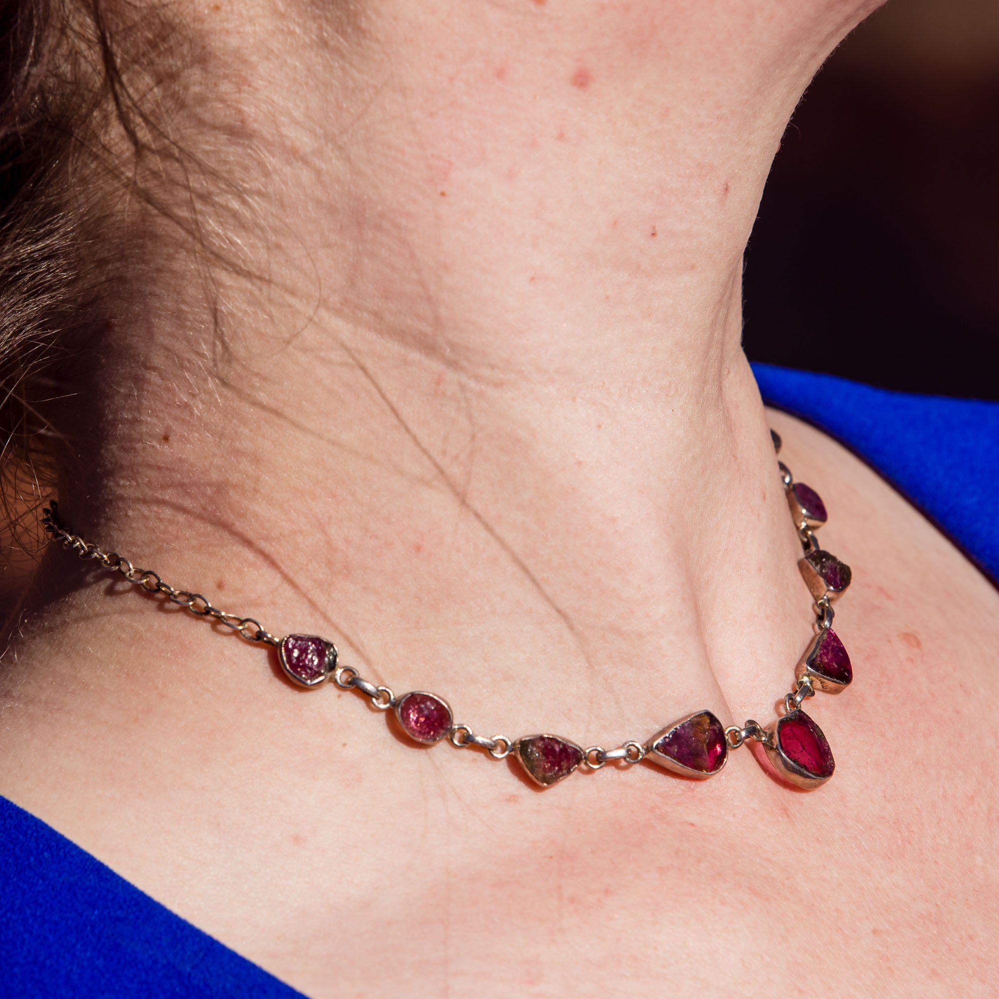 Watermelon Tourmaline Necklace