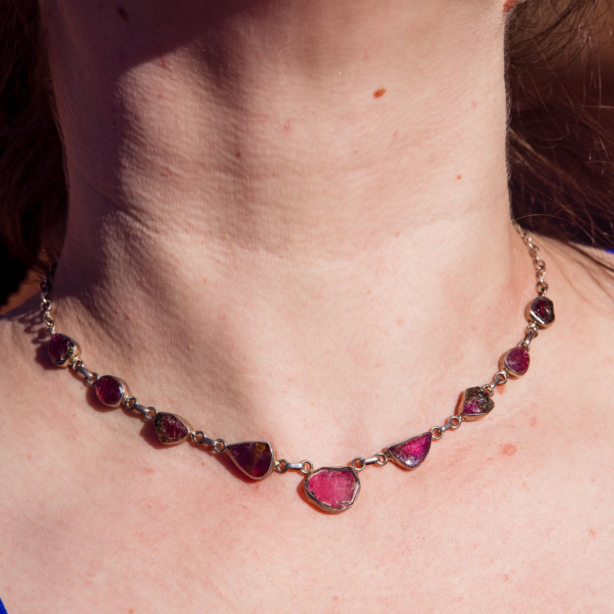 Watermelon Tourmaline Necklace
