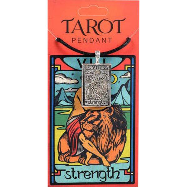 Tarot Necklace on a cotton cord: Strength
