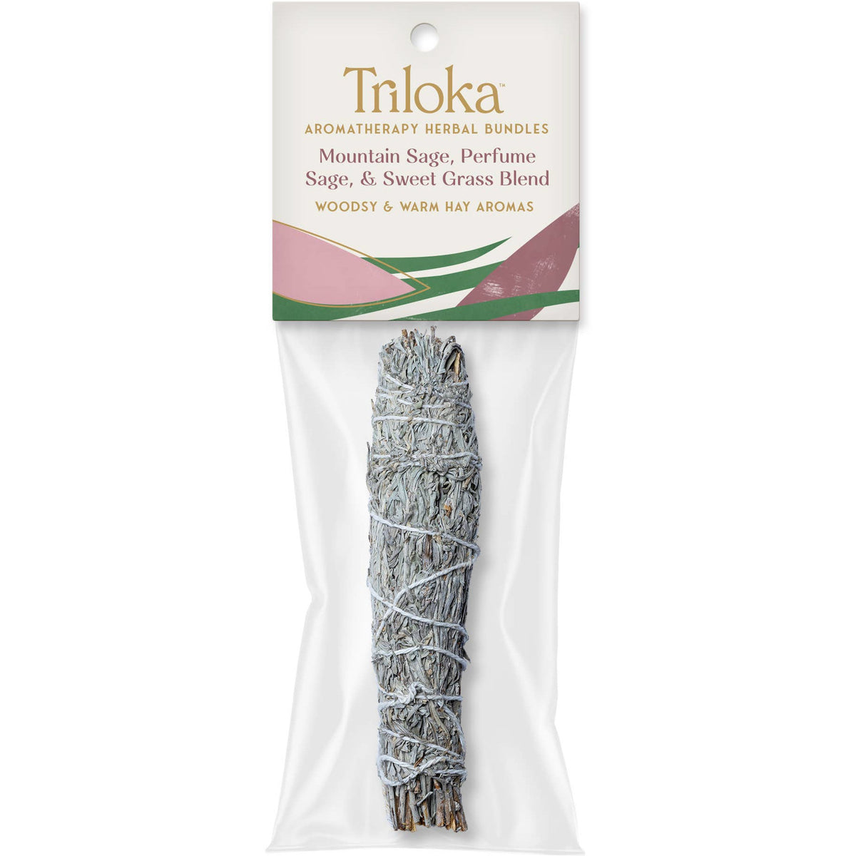 Triloka Mtn Sage, Perfume Sage, Swtgrass - Med.Herbal Bundle