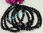 6mm Natural Onyx Crystal Healing Stretch Bracelet 7.5"