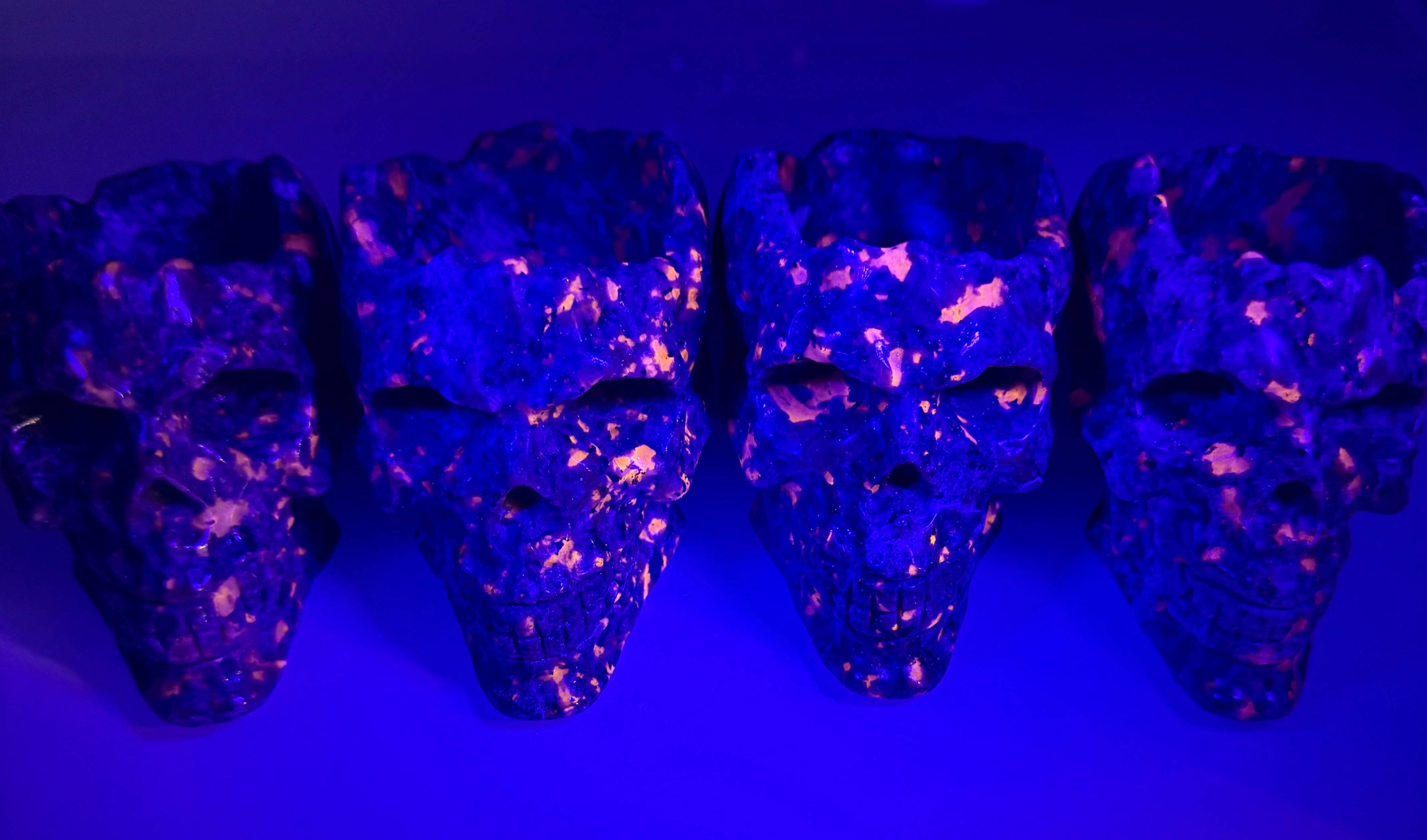 Natural Yooperlite aka Emberlite Skull Bowl Crystal Healing
