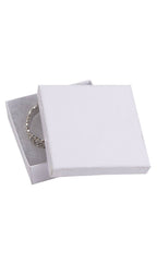 Cotton-Filled Jewelry Boxes: Kraft / Case of 100 / 5¼" × 3¾" × ⅞"