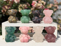 6cm Natural Crystal Teddy Bears Healing Energy