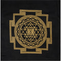 Printed Cotton Crystal Grid - Sri Yantra (Each)