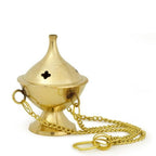 Burner - Hanging Brass Burner, Jali 2.5"Hx2"D