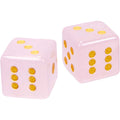 Gemstone Dice - Rose Quartz (Pair): Rose quartz