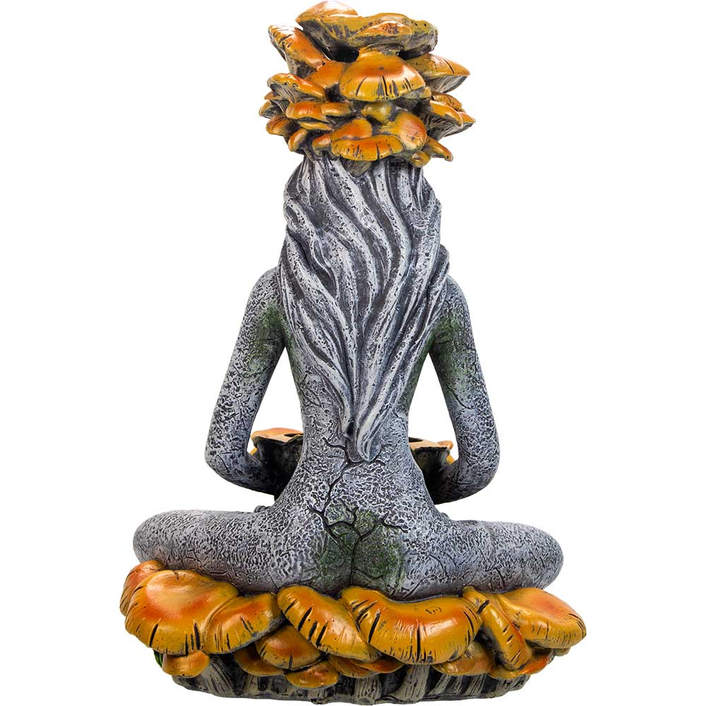 Backflow Incense & T-Light Holder - Forest Mushroom Goddess: Goddess