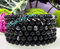 6mm Natural Onyx Crystal Healing Stretch Bracelet 7.5"