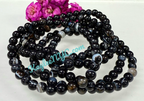 6mm Natural Onyx Crystal Healing Stretch Bracelet 7.5"
