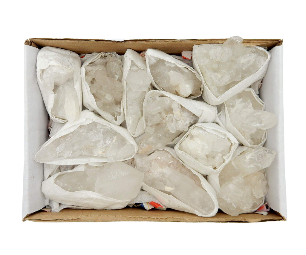 Crystal Quartz Cluster Flat Box - S126TS