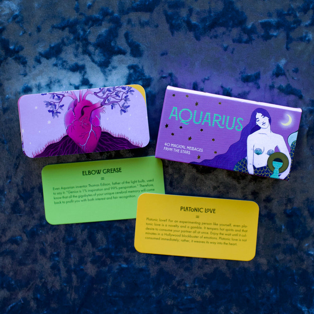 Aquarius Pocket Zodiac Cards: 40 Magical Messages