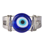 Evil Eye Adjustable Ring - Symbol of Protection