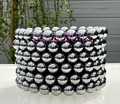8mm Terahertz Crystal Healing Stretch Bracelet 7.5"