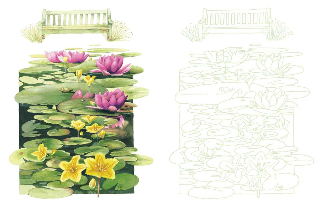 Posh Adult Coloring Book: Inspired by Nature by Marjolein Bastin: Paperback 128 pages / English