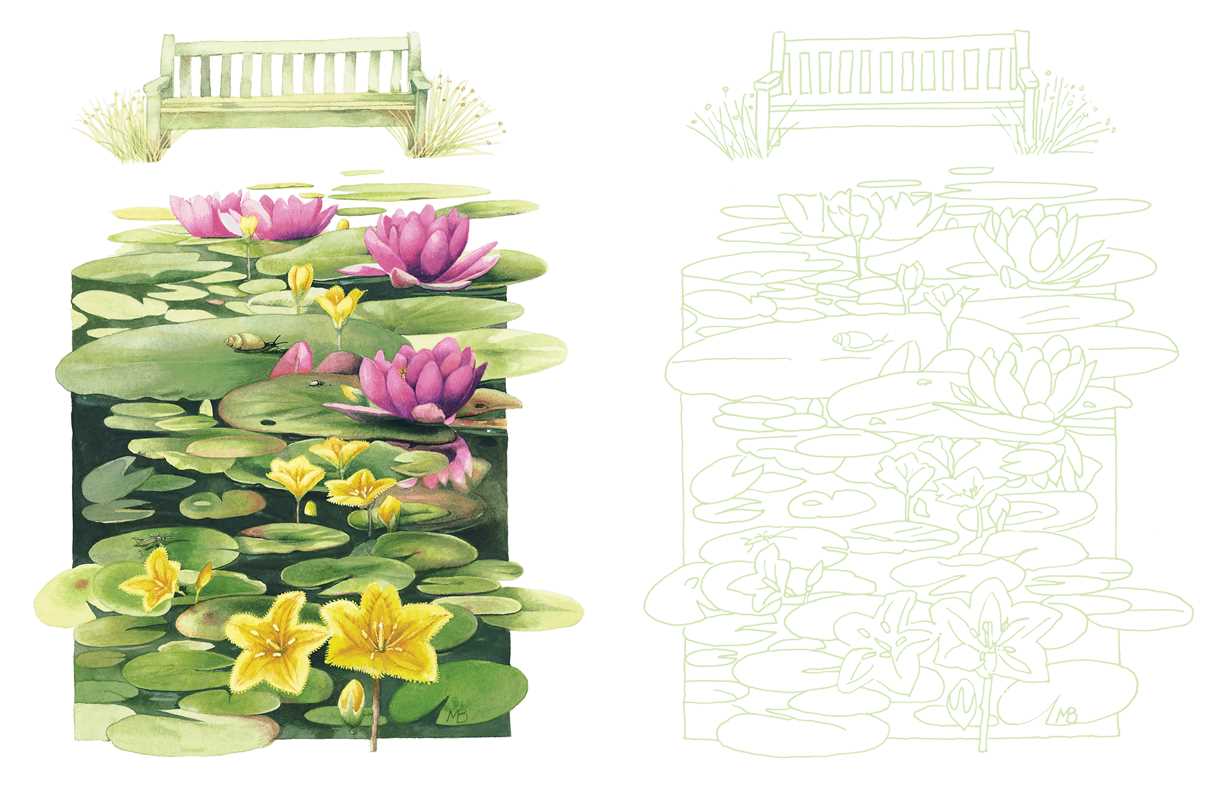 Posh Adult Coloring Book: Inspired by Nature by Marjolein Bastin: Paperback 128 pages / English