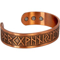 Magnetic Copper Bracelet - Runes - Antique Copper (Each): Copper