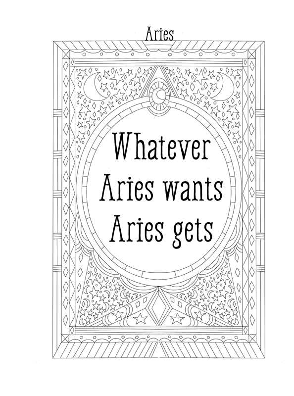 Aries: Your Cosmic Coloring Book by Mecca Woods: Paperback 48 pages / English