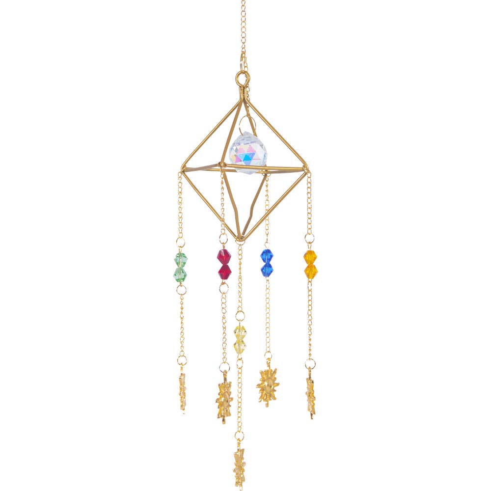 Hanging AB Crystal Prism Suncatcher w/ Multi